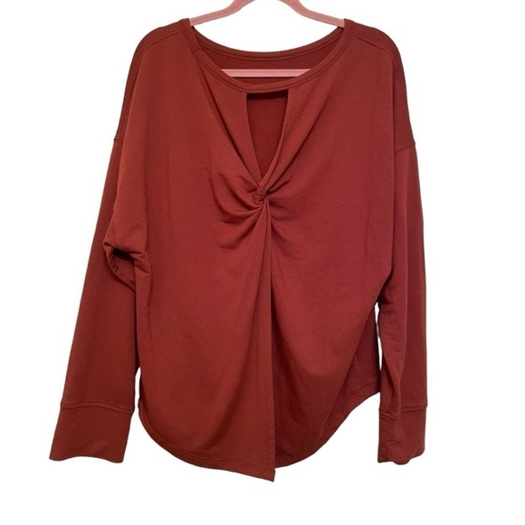 Old Navy Rust Colored Open Back Sweatshirt Size Extra Large (XL) - Picture 2 of 7